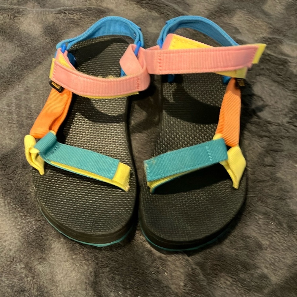 Teva Blue and Pink Sandals for Active Adventures